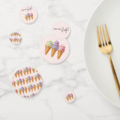 Sweet Ice Cream Summer Here Scoop Baby shower Confetti (Groep)