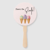 Sweet Ice Cream Summer Here Scoop Baby shower Handwaaier (Voorkant)