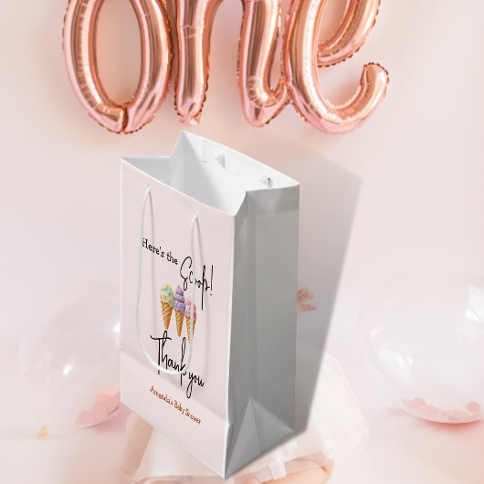 Sweet Ice Cream Summer Here Scoop Baby shower Medium Cadeauzakje