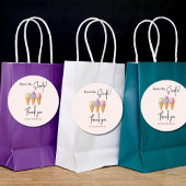 Sweet Ice Cream Summer Here Scoop Baby shower Ronde Sticker