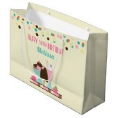 Sweet Ice Cream Sundae & Strawberry Float Groot Cadeauzakje (Voorkant Gekanteld)