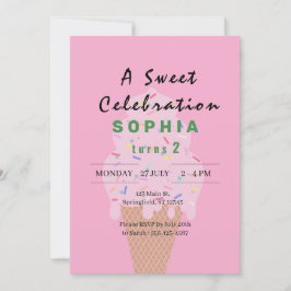 Sweet Ice Cream Verjaardag Kaart