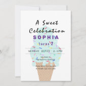 Sweet Ice Cream Verjaardag Kaart (Voorkant)