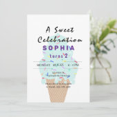 Sweet Ice Cream Verjaardag Kaart (Staand voorkant)