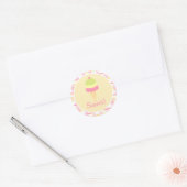 Sweet Ice Cream Verjaardagscupcake Toppers / Stick Ronde Sticker (Envelop)