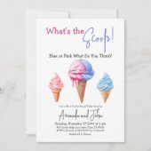 Sweet Ice Cream Wat het Scoop-geslacht onthult Kaart (Voorkant)