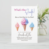 Sweet Ice Cream Wat het Scoop-geslacht onthult Kaart (Staand voorkant)
