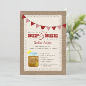 Sweet Iced Tea Sip en zie uitnodiging (Staand voorkant)