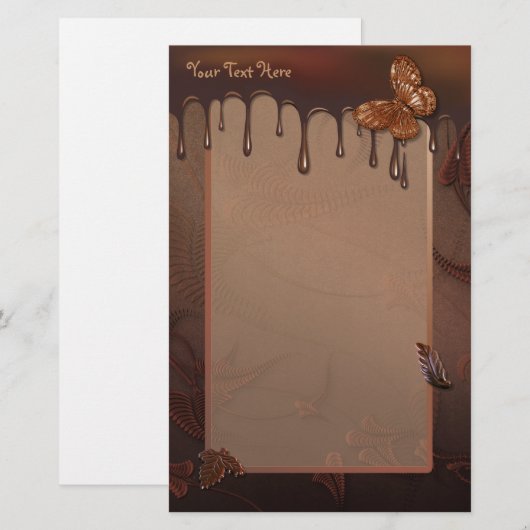 Sweet Indulgence Chocolate Briefpapier (Voorkant / Achterkant)