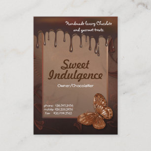 Sweet Indulgence Visitekaartje voor Chocolatiers