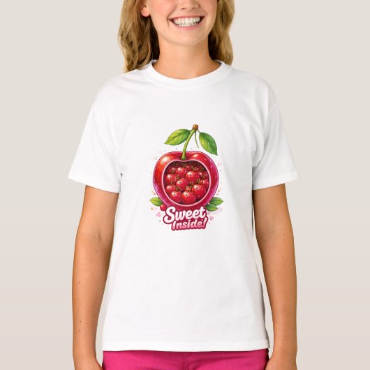 Sweet Inside - Cute Cherry Family T-shirt (Voorkant)