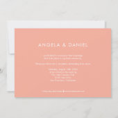 Sweet Introductie EDITABLE COLOR Wedding Announce Bedankkaart (Achterkant)