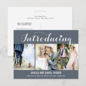 Sweet Introductie Huwelijksaankondiging Elopement Briefkaart (Voorkant / Achterkant)