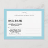 Sweet Introductie Trouwaankondiging - Blauw Aankondigingskaart (Achterkant)