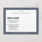 Sweet Introduction Wedding Announcement - Grijs Aankondigingskaart (Achterkant)