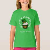 Sweet Irish Cupcake Personalized Boy of Girl T-shirt (Voorkant)