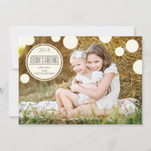 Sweet Ivory Stippen Sason Greetings Fotokaart Feestdagenkaart