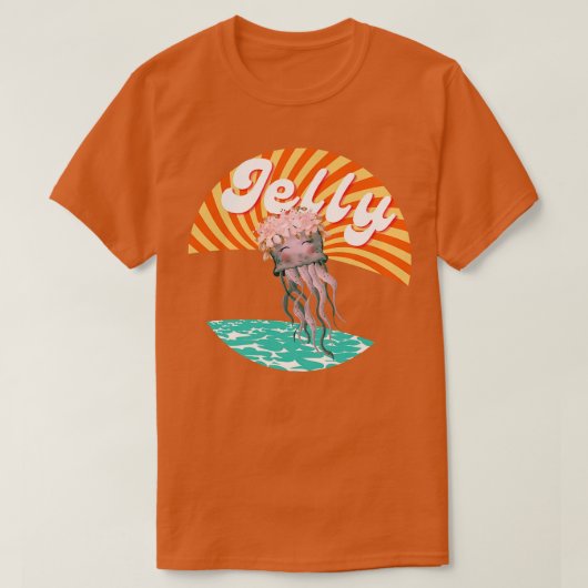 Sweet Jelly Mauve Stinger Jellyfish Design Gift ID T-shirt (Design voorkant)