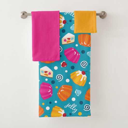 Sweet Jelly Pattern Bad Handdoek (Insitu)