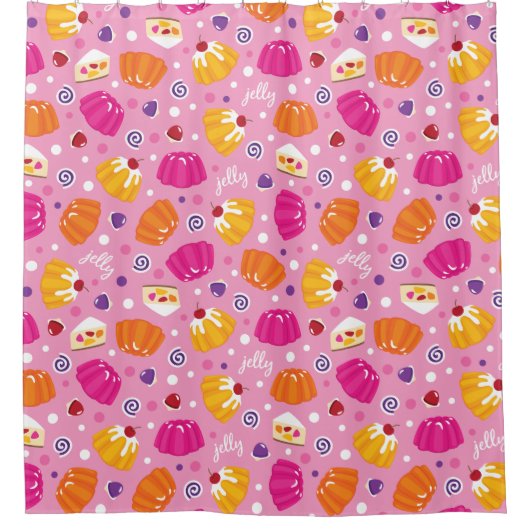Sweet Jelly Pattern Douchegordijn (Voorkant)