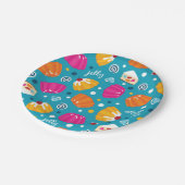 Sweet Jelly Pattern Papieren Bordje (Gekanteld)