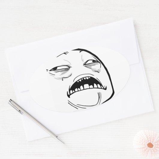 Sweet Jesus Meme - ovale Stickers (Envelop)