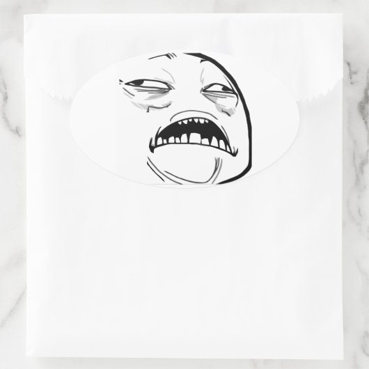 Sweet Jesus Meme - ovale Stickers (Tas)