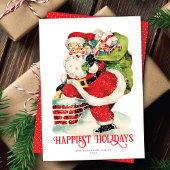 Sweet Jolly Santa  Niet-Foto Vakantie Kaart