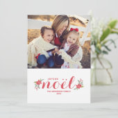 SWEET JOYEUX NOEL | HOLIDAIRE FOTOKAART FEESTDAGENKAART (Staand voorkant)