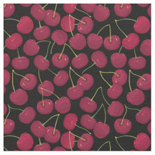 Sweet Juicy Cherries Pattern Stof