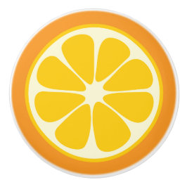 Sweet Juicy Oranje Tropical Citrus Fruit Slice Keramische Knop