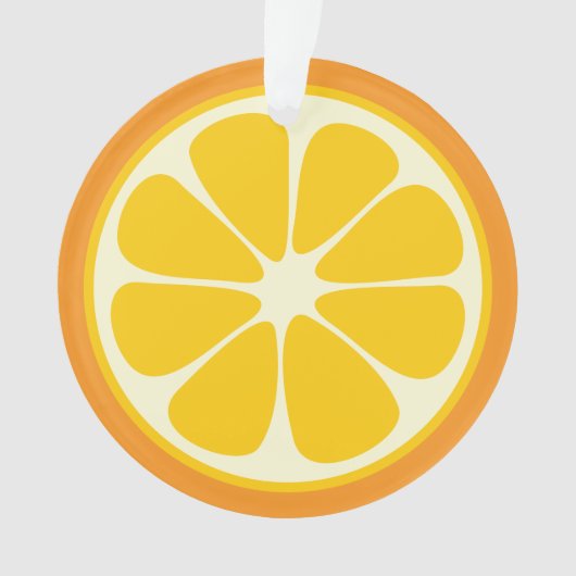 Sweet Juicy Oranje Tropical Citrus Fruit Slice Ornament (voorkant)