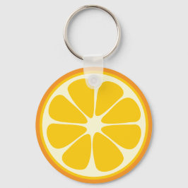 Sweet Juicy Oranje Tropical Citrus Fruit Slice Sleutelhanger