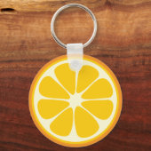 Sweet Juicy Oranje Tropical Citrus Fruit Slice Sleutelhanger (Achterkant)