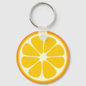 Sweet Juicy Oranje Tropical Citrus Fruit Slice Sleutelhanger (Achterkant)