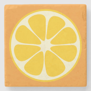 Sweet Juicy Oranje Tropical Citrus Fruit Slice Stenen Onderzetter