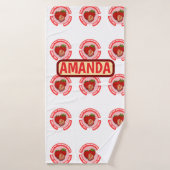 Sweet Juicy Strawberries Summer Fruit Badhanddoek (Badhanddoek)