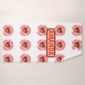 Sweet Juicy Strawberries Summer Fruit Badhanddoek (Badhanddoek)
