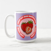 Sweet Juicy Strawberries Summer Fruit  Koffiemok (Links)