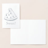 Sweet! Juicy Watermelon Melon Slice Fruit Folie Kaarten (Display)