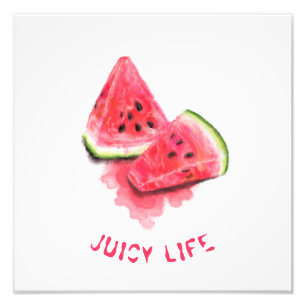 Sweet Juicy Watermelons Posters - aangepaste tekst