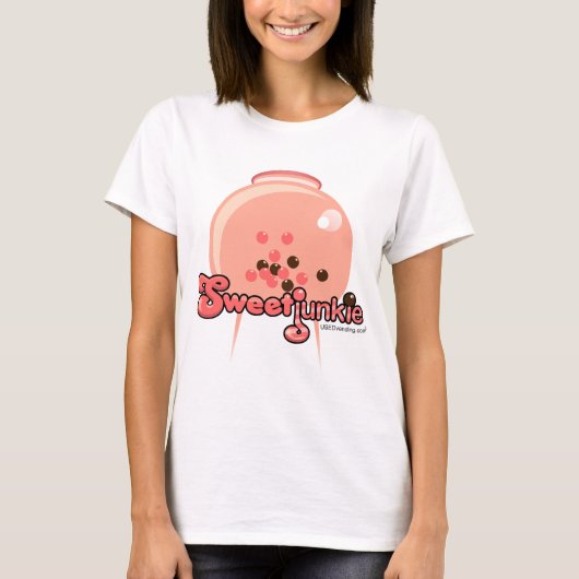 Sweet Junkie - Snoep Lover T-Shirt (Voorkant)