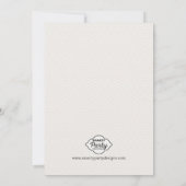 Sweet Kangaroo Floral Baby shower Invitation Kaart (Achterkant)