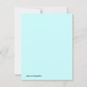 Sweet Kat Face Birthday Party Invitation Kaart (Achterkant)