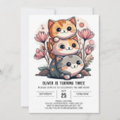 Sweet Kat Whimsical World Birthday Kaart (Voorkant)