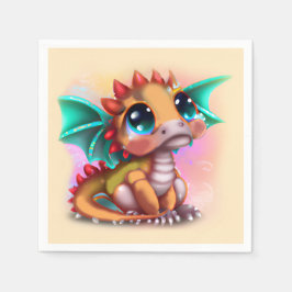 Sweet Kawaii Baby Dragon Servet