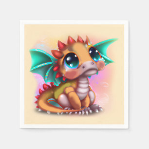 Sweet Kawaii Baby Dragon Servet