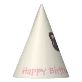 Sweet Kawaii Black Cat verjaardagsfeestje Feesthoedjes (Links)