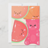 Sweet kawaii gummi snoepjes Verjaardag Kaart (Achterkant)
