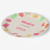 Sweet kawaii gummi snoepjes Verjaardag Papieren Bordje (Gekanteld)